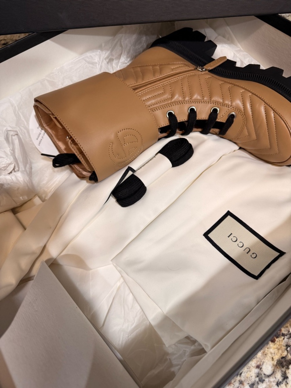 Gucci Napa Frances matelasse boots - Picture 2 of 5